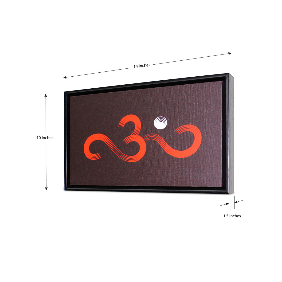 OM (Aum) Symbol Wall Art - Dry Brush Strokes